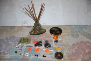 lot 367 image: Jewelry making beads - onyx, opal and more with diffuser