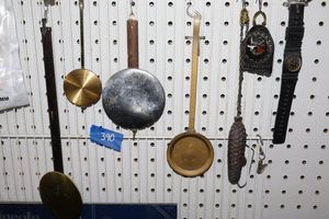 lot 390 image: Clock parts pendulums, plus compasses