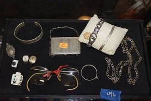 lot 496 image: Misc. jewelry as shown