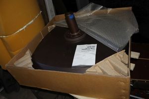lot 510 image: Cantilever base umbrella base (looks unused)