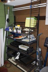 lot 526 image: Metal display stand only (not contents)
