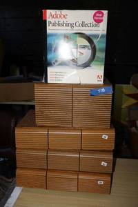 lot 528 image: Adobe software, CD and cassette holders