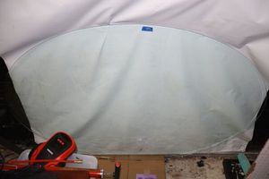 lot 577 image: Oval glass top for table - almost 6 wide, 45 long, 14 thick