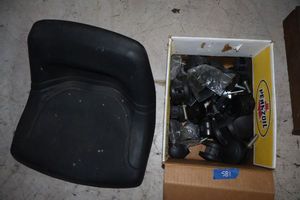 lot 581 image: Plastic Seat with box of wheel casters