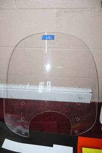 lot 606 image: Motorcycle shield, see measurments in photos