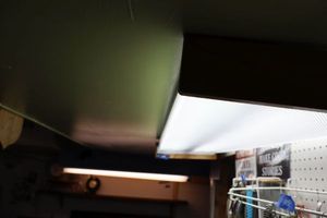 lot 608 image: Two fluorescent lights - bring tools to remove