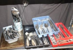 lot 110 image: large amount of utensils