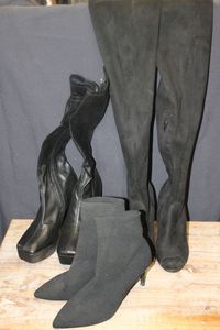 lot 143 image: Three pairs of womens boots