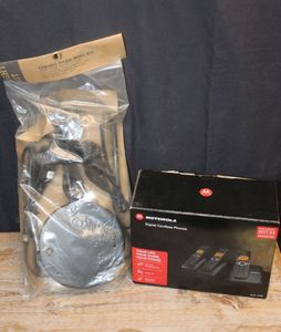 lot 155 image: Motorola Digital telephones and ceiling hardwiring kit