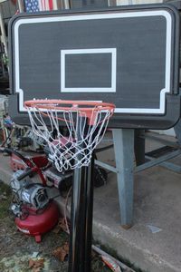 lot 2 image: Academy Sports basketball backboard as shown in Pictures