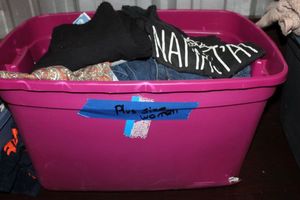 lot 49 image: Plus size clothes (tote not included)