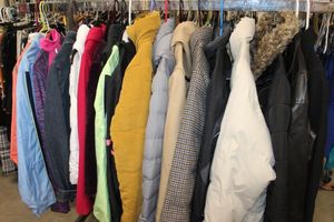 lot 14 image: Variety of Womens Coats, and Three Two Piece Jogging sets. See Photos for more details.&nbsp