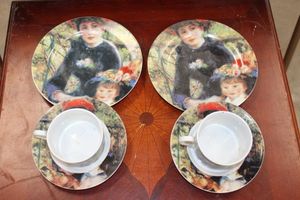 lot 45 image: Sakura tea cup and saucer sets Renior