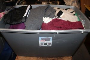 lot 40 image: Large tote full of womens tops, Variety of styles, sizes and brands. (Tote not included)