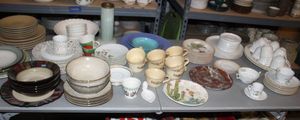 lot 211 image: Large Variety and Assortment of Dishes as Shown