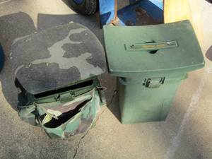 lot 13 image: qty 2 hunting storage chairs small