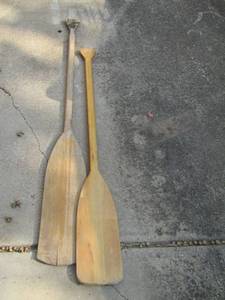 lot 17 image: 2 wooden paddles