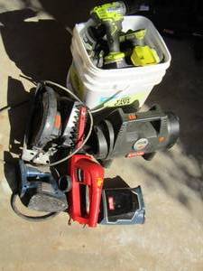 lot 62 image: ryobi tools various kinds and batteries