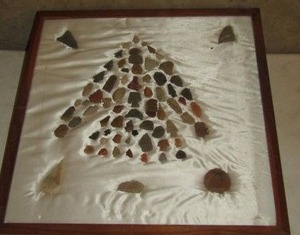 lot 113 image: Arrowheads - FRAMED   very cool