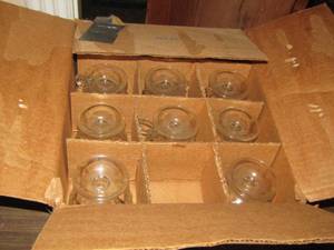 lot 115 image: qty 12 mini handled clear glass cups
