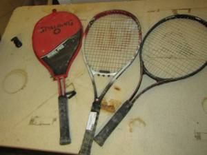 lot 175 image: qty 3 tennis rackets