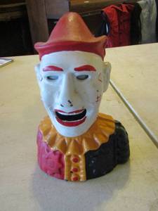 lot 195 image: clown piggy bank