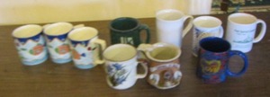 lot 201 image: lot of various coffee cups