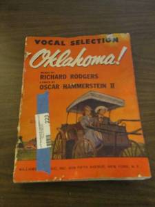 lot 223 image: Vocal Selection Oklahoma book