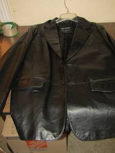 lot 255 image: Niko leather sixe xl mens leather coat