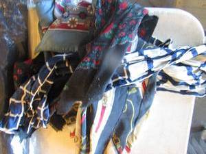 lot 264 image: womens scarfs including  CELINE   & VALENTINA SCARFS