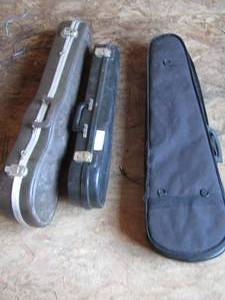 lot 379 image: qty 3 empty instrument cases
