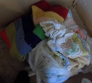 lot 504 image: afghans  baby blanket