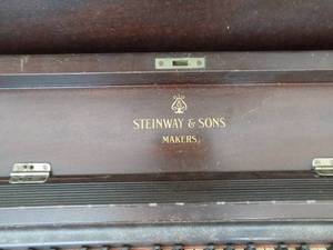 lot 591 image: Steinway  Sons upright piano