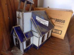 lot 629 image: stainglass church