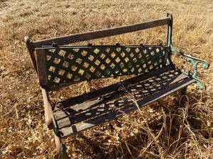lot 643 image: PATIO Bench needs work
