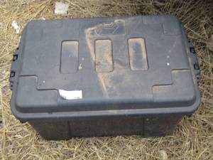 lot 106 image: black empty tool box