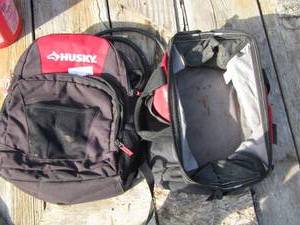 lot 165 image: qty 2 husky tool bags