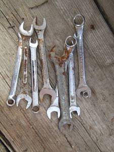 lot 135 image: qty 8 various size wrenches