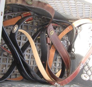 lot 168 image: BELTS - Mickey Mouse, Remington, MENS LEATHER