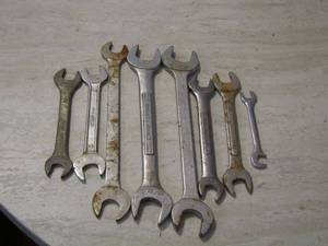 lot 26 image: OPEN END WRENCHES  qty 8