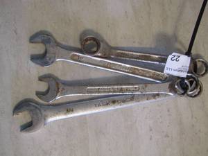 lot 22 image: 58  & 34 OPEN & BOXED END Wrenches