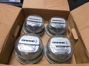 lot 33 image: BOX Elster AB1 Single Stator Watthour Meters, 4 Meters Per Box (QUANTITY 5 BOXES) (BID IS TIMES THE QUANTITY SO YOU ARE BIDDING PER BOX)