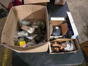 lot 87 image: Lot of Misc Copper Fittings, Solenoids, Valves & Gasket
