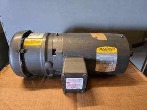 lot 127 image: Baldor 35E060-3282G2 2HP 1725 RPM Motor w Stearns 105603100BNF 10FT-LB Brake