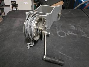 lot 168 image: Dutton-Lainson DLB1200A Brake Winch w Square Tubing Mount, 1200 LB Capacity