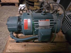 lot 175 image: Reliance Electric Duty Master AC Motor, 3HP, 1755 RPM 3-Phase w Dodge 140 DBSC Brake