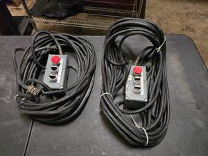 lot 244 image: 2 Sets of Electric HoistWich Controls w 50 Cable