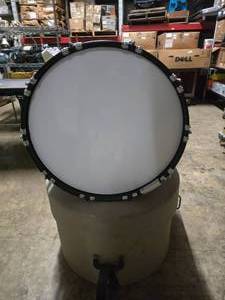 lot 278 image: Yamaha Field Corps MB8222U 14 x 22 10-Lug Birch & Mahogany Marching Bass Drum (Made in Japan) w Yamaha Case