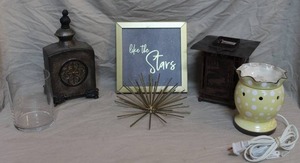 lot 70 image: Oil warmer star shape decor and much more see pictures for details