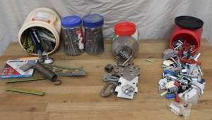 lot 86 image: collection of assorted hardware and fasteners. And more see pictures